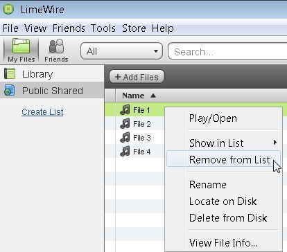are there any file sharing programs like limewire